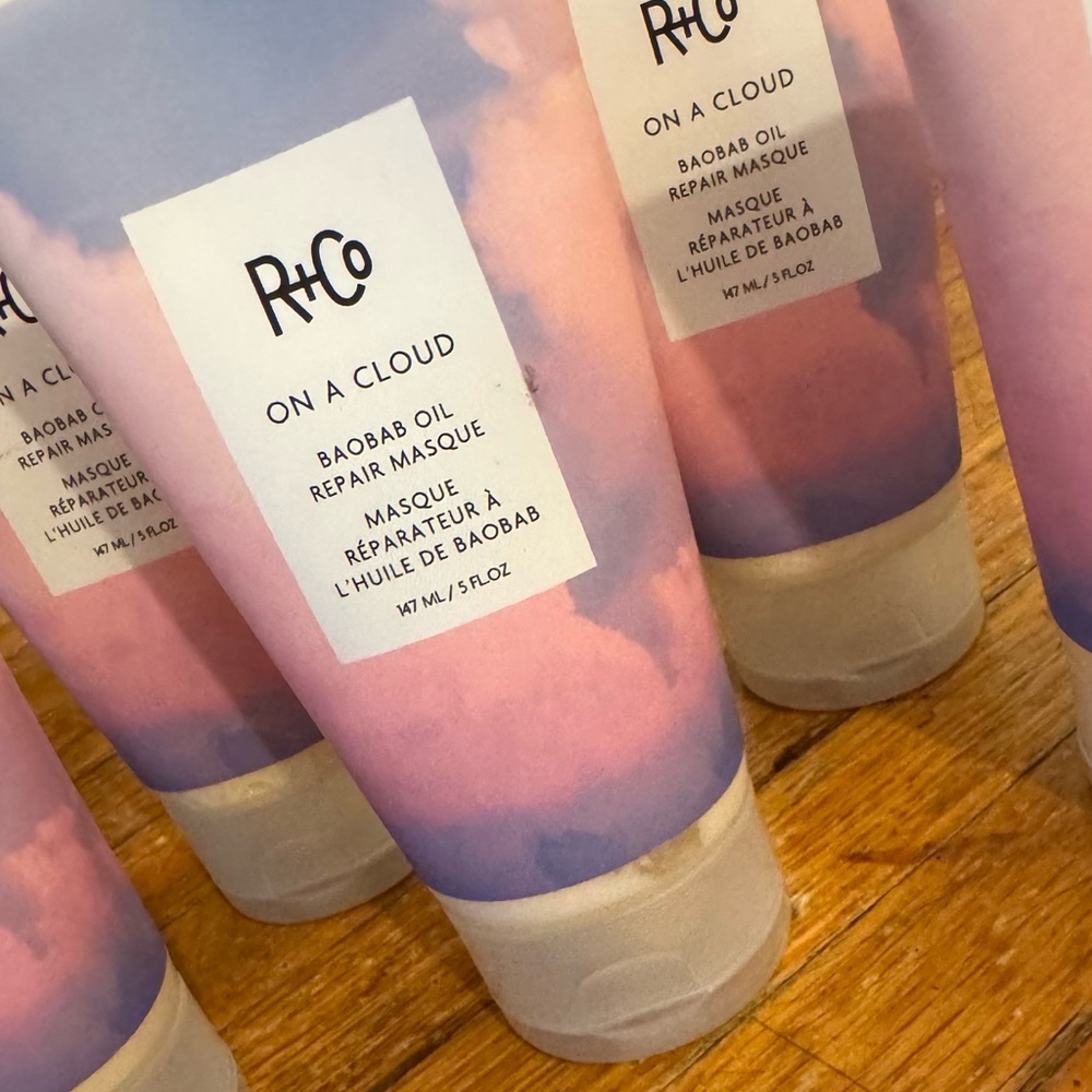 R+Co Vibrant Pink and Purple Hair Masque